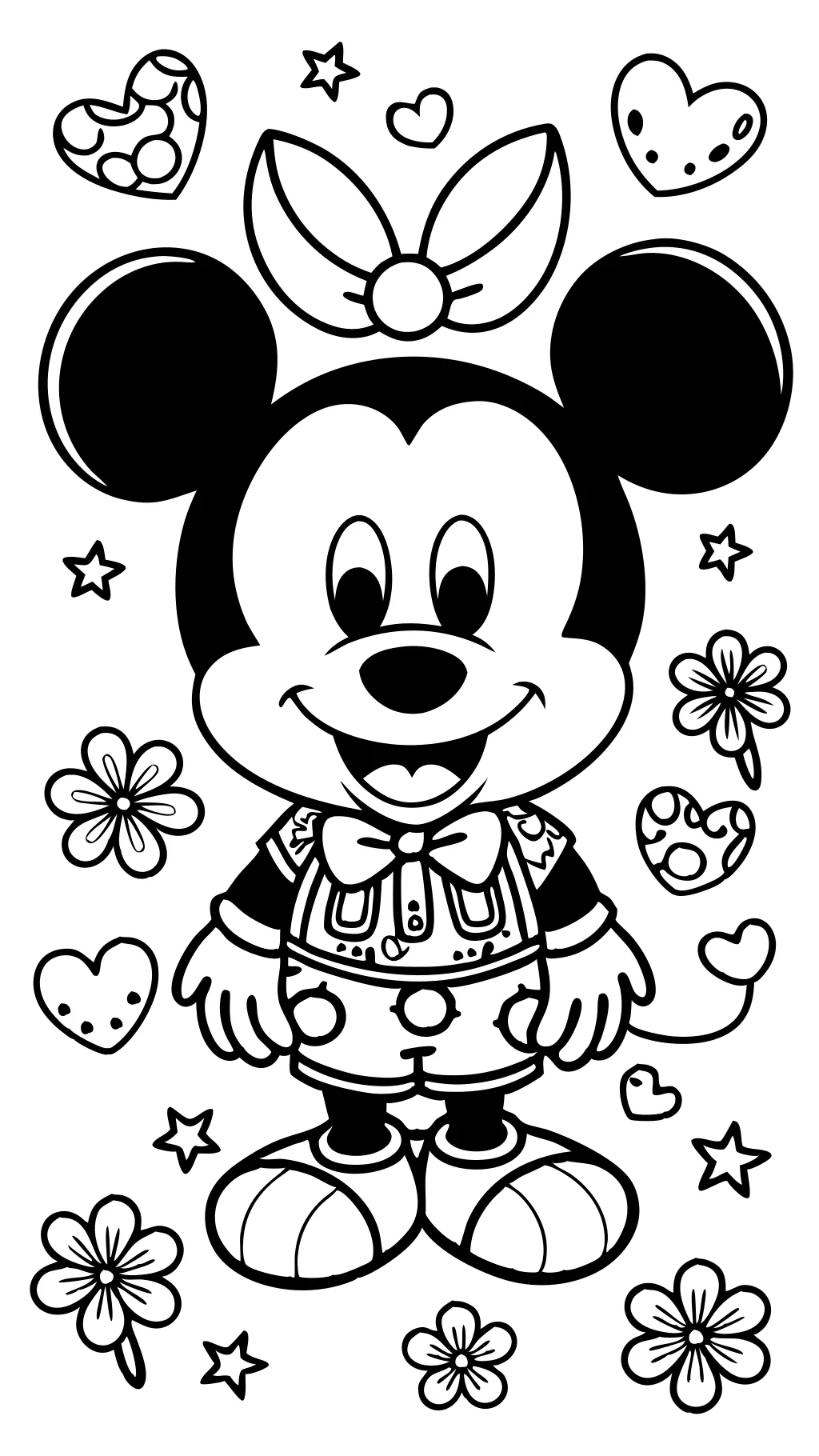 coloring pages cute disney